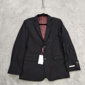 NEW Isaac Mizrahi Boys Size 18 Black‎ Wool Blend Blazer Suit Jacket 2 Button